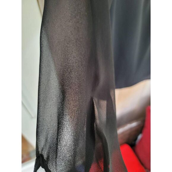 Metaphor Women's Black Translucent Top in Size US Small - Picture 3 of 4